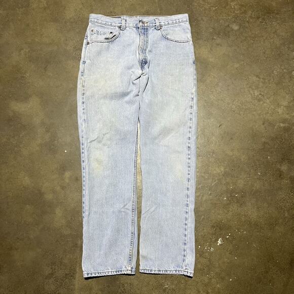 Vintage 90s Levi’s 505 Light Wash Regular Fit Jeans 32x30 - Picture 1 of 4